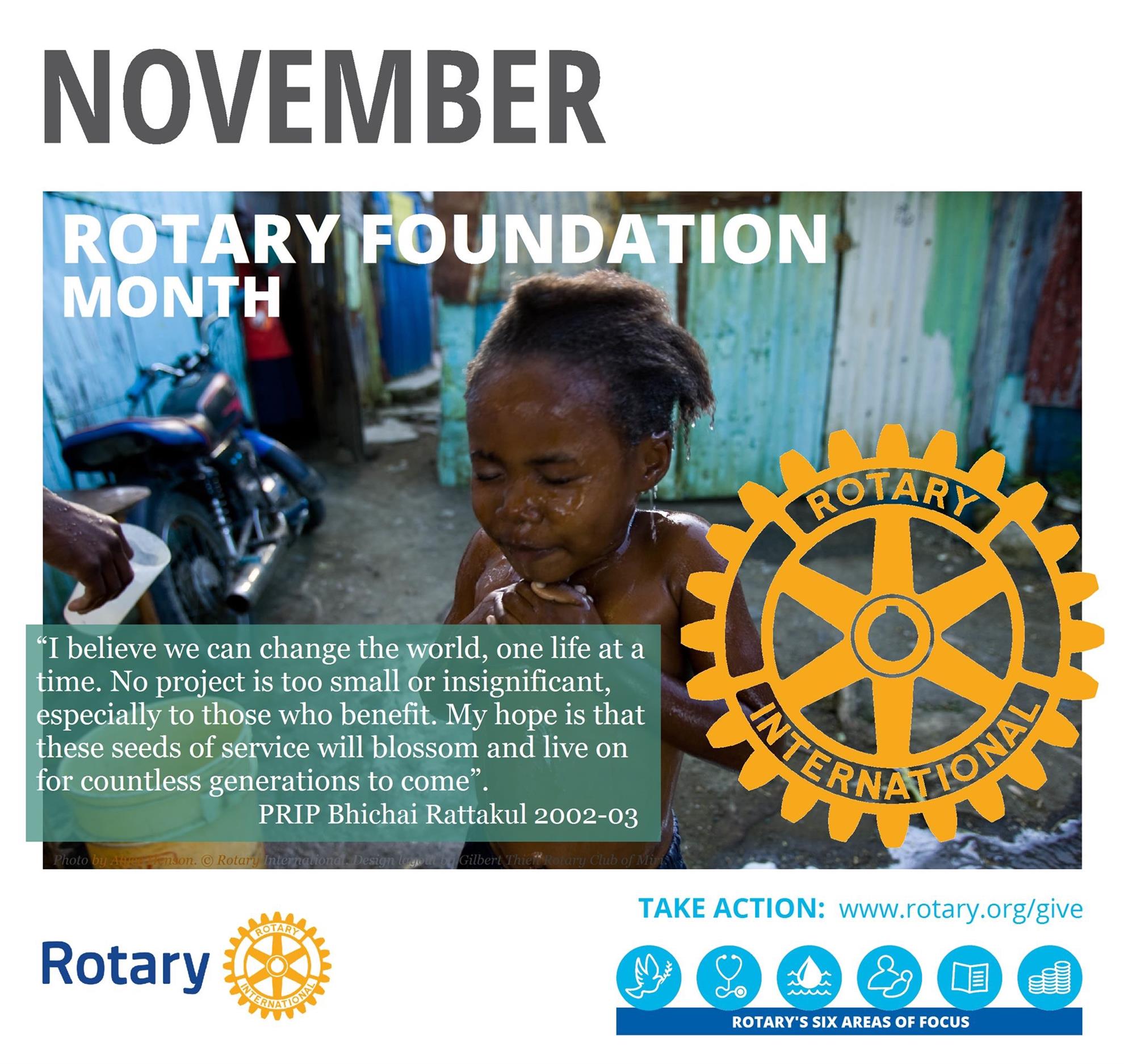 November Is Rotary Foundation Month | Rotary Club Of Caloundra